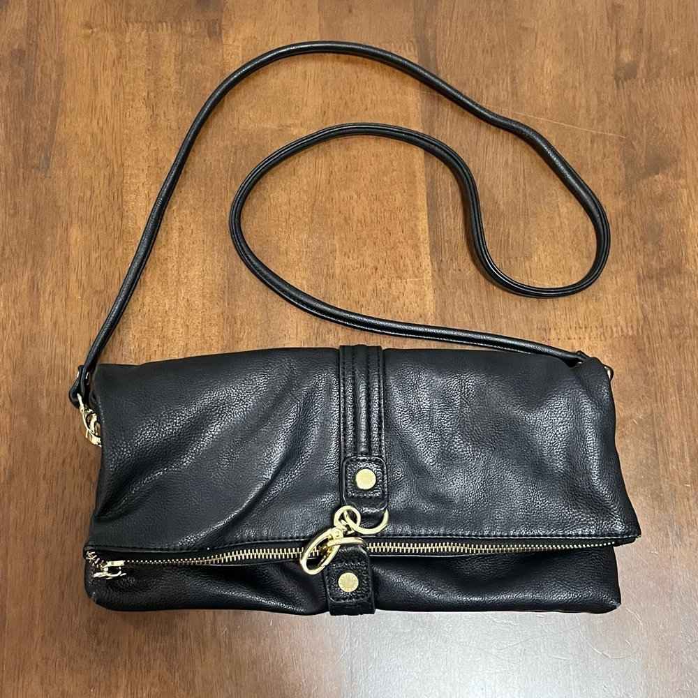 Steve Madden Faux Leather Fold Over Cross Body Bag